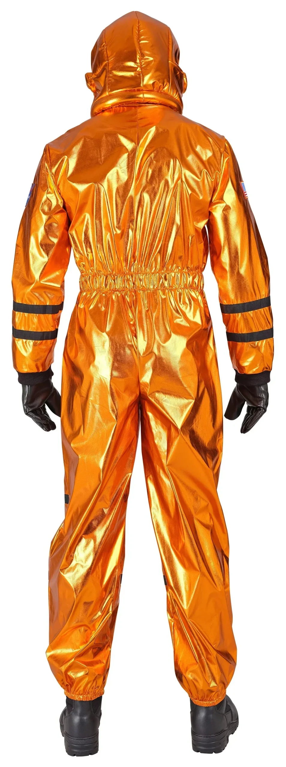 Costume da Astronauta Arancione con Casco per Donna - immagine 4