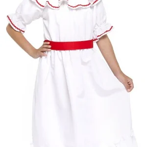 Costume da Cubana Tradizionale Bianco per Bambina
