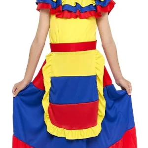 Costume da Palenquera Colombiana per Bambina
