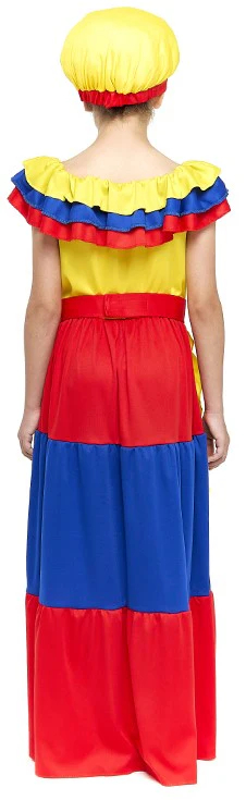 Costume da Palenquera Colombiana per Bambina - immagine 3