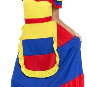 Costume da Palenquera Colombiana per Donna