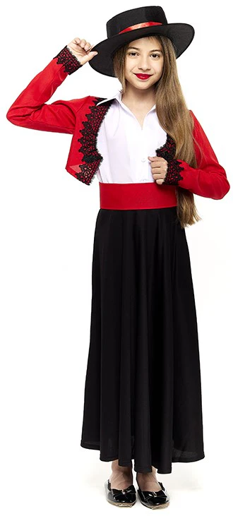 Costume da Cordobesa con Gonna Lunga per Bambina - immagine 2