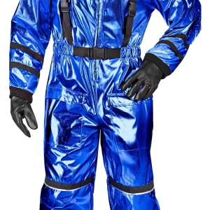 Costume da Astronauta Blu con Casco Bambino