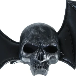 Pinza di Teschio con Ali di Pipistrello per i Capelli