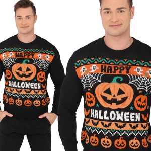 Maglione di Halloween Nero per Uomo