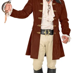 Giacca Pirata Marrone per Uomo