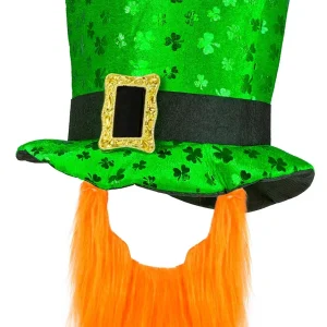 Cappello di San Patrizio Verde con Barba Pelirroja