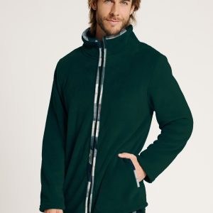 Accappatoio in pile con cerniera da uomo | MUYDEMI