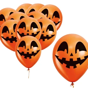 Pack di 10 Palloncini di Zucca Arancione per Decorazione