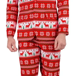 Costume con stampa natalizia per uomo
