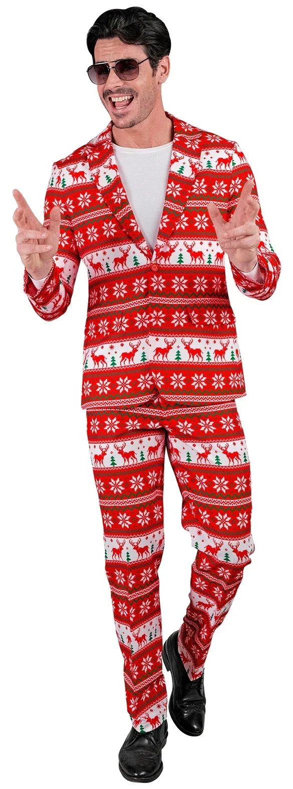 Costume con stampa natalizia per uomo - immagine 4