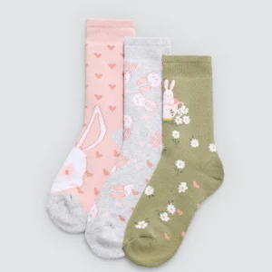 Confezione da 3 calzini termici per bambini con stampa Tea Time