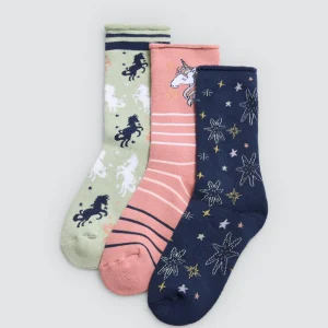 Confezione da 3 calzini termici Sparkle per bambini senza polsini