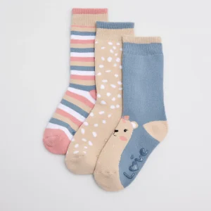 Confezione da 3 calzini termici antiscivolo per bambini Love