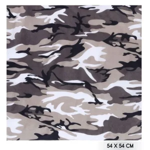 Fazzoletto Bandana Militare di Camuffamento Grigio