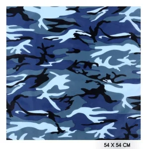 Fazzoletto Bandana Militare di Camuffamento Blu