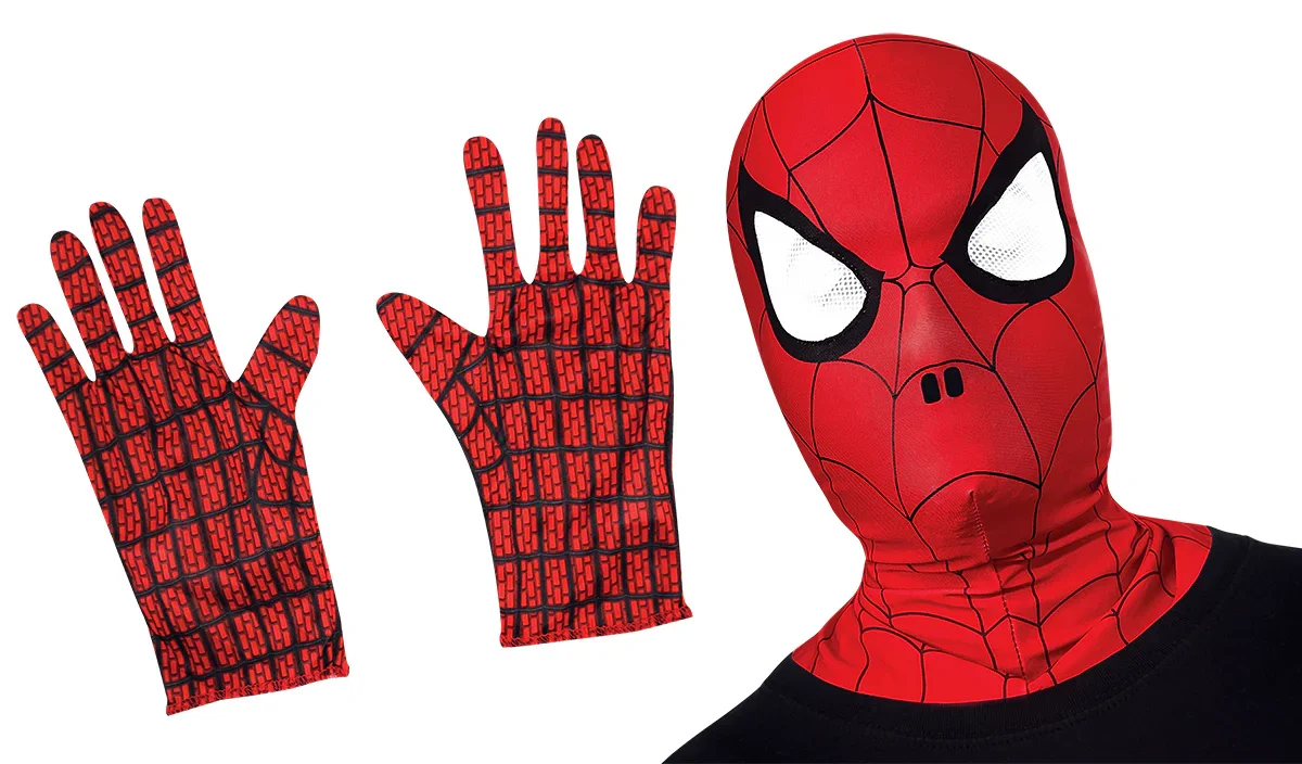 Kit di Spider-Man con Maschera e Guanti per Adulto - immagine 2