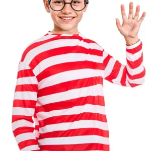Maglietta Wally a Righe Rosse e Bianche per Bambini