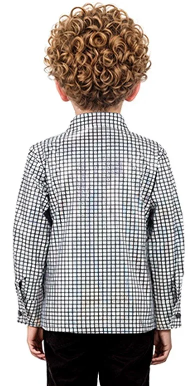 Camicia Disco Argento con Brillantini per Bambino - immagine 3