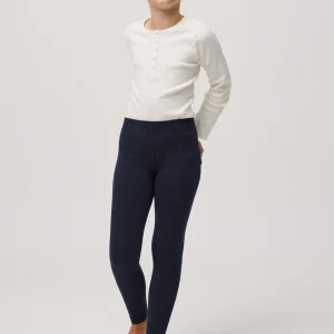 Leggings basic da ragazza blu scuro