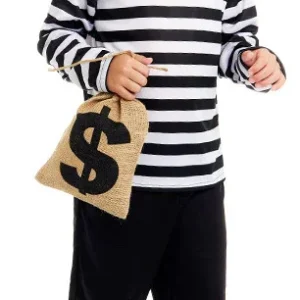 Maglietta Ladro di Righe Nere e Bianche Bambino