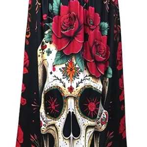 Mantello di Teschio Catrina con Cappuccio per Adulto