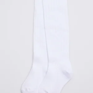 Body bianco a coste per bambini