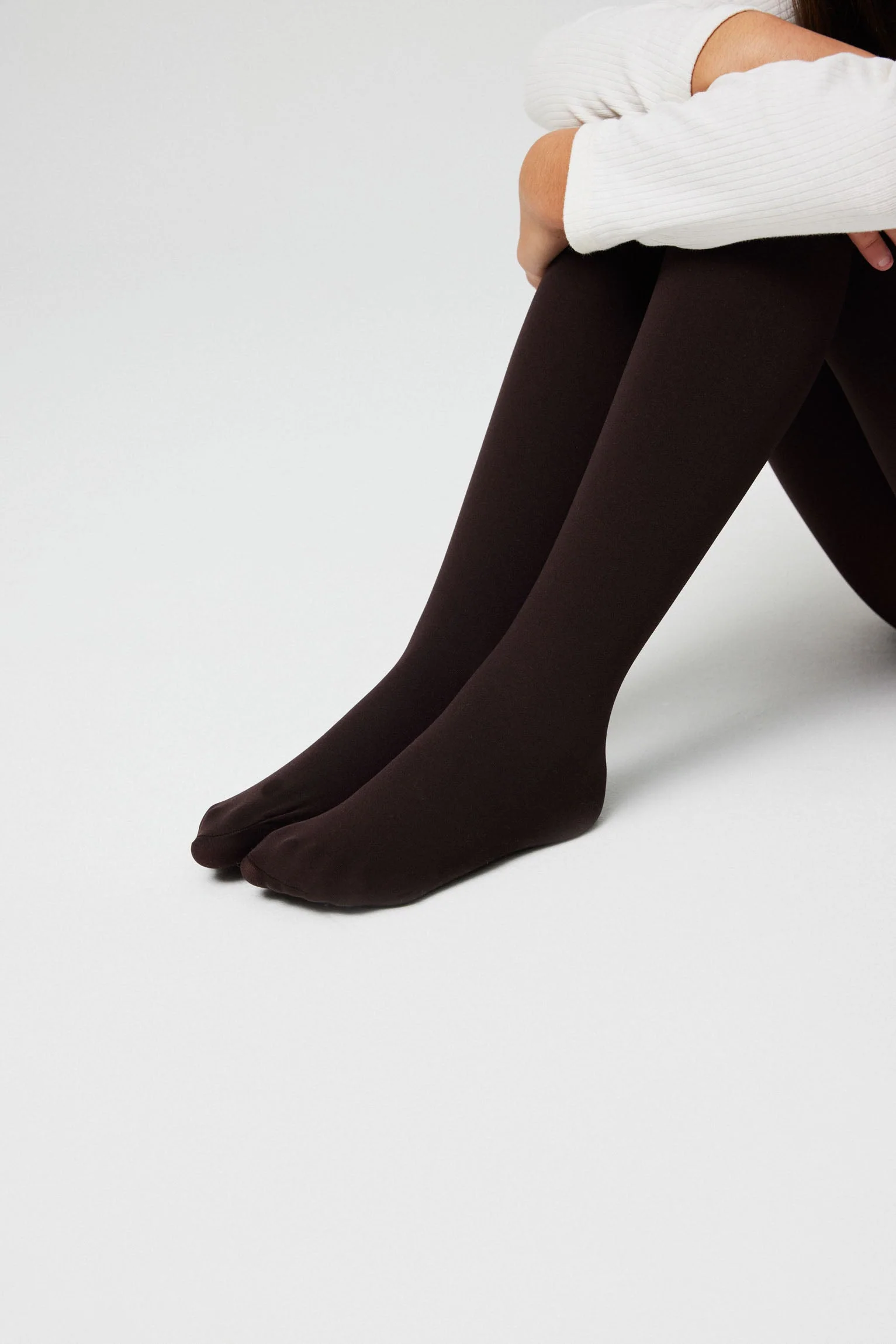 Collant marrone per bambini 70 denari - immagine 4