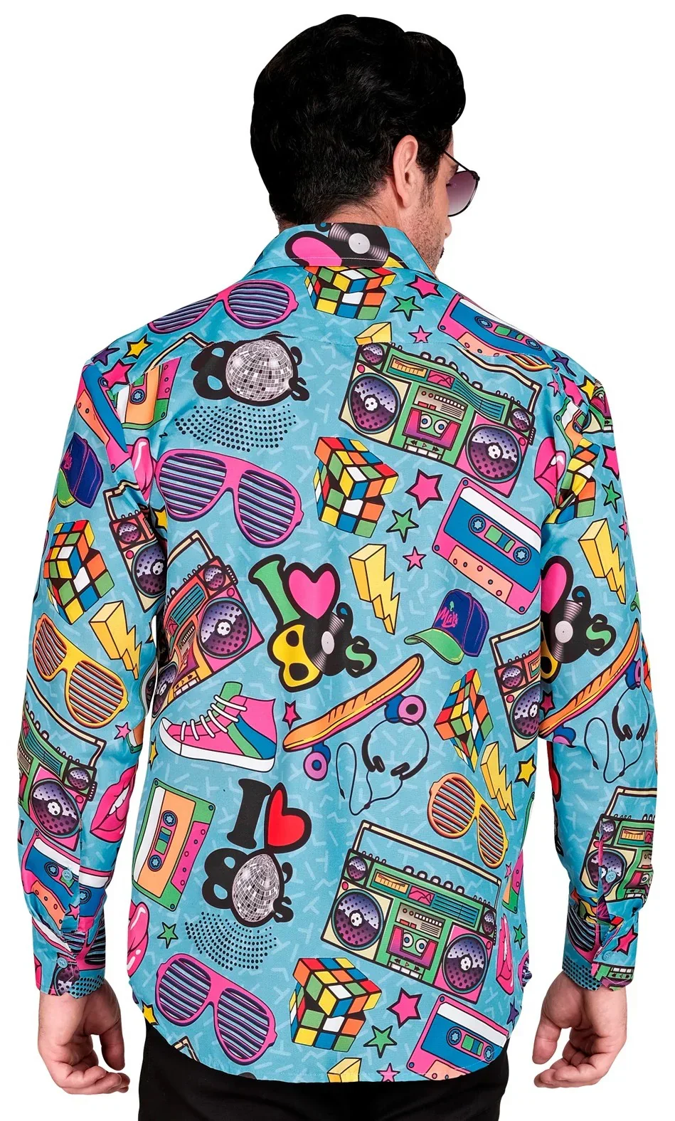 Camicia con Stampa Anni 80 per Uomo - immagine 3