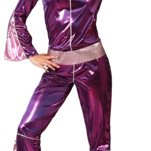 Costume Disco Anni 70 Fucsia per Donna