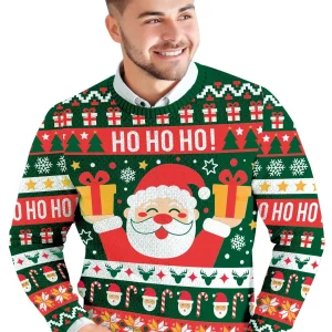 Maglione Natalizio di Babbo Natale per Uomo