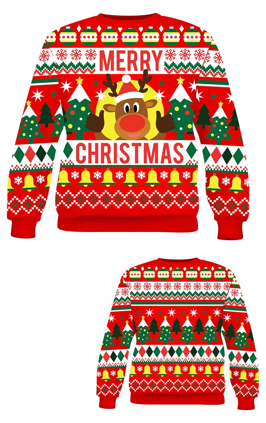 Maglione Natalizio della Renna Rudolf per Uomo - immagine 3