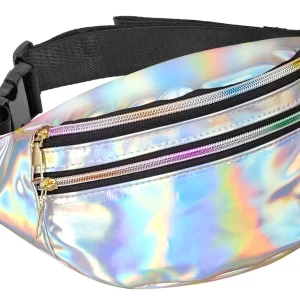 Marsupio Olografico Anni 80 Argento