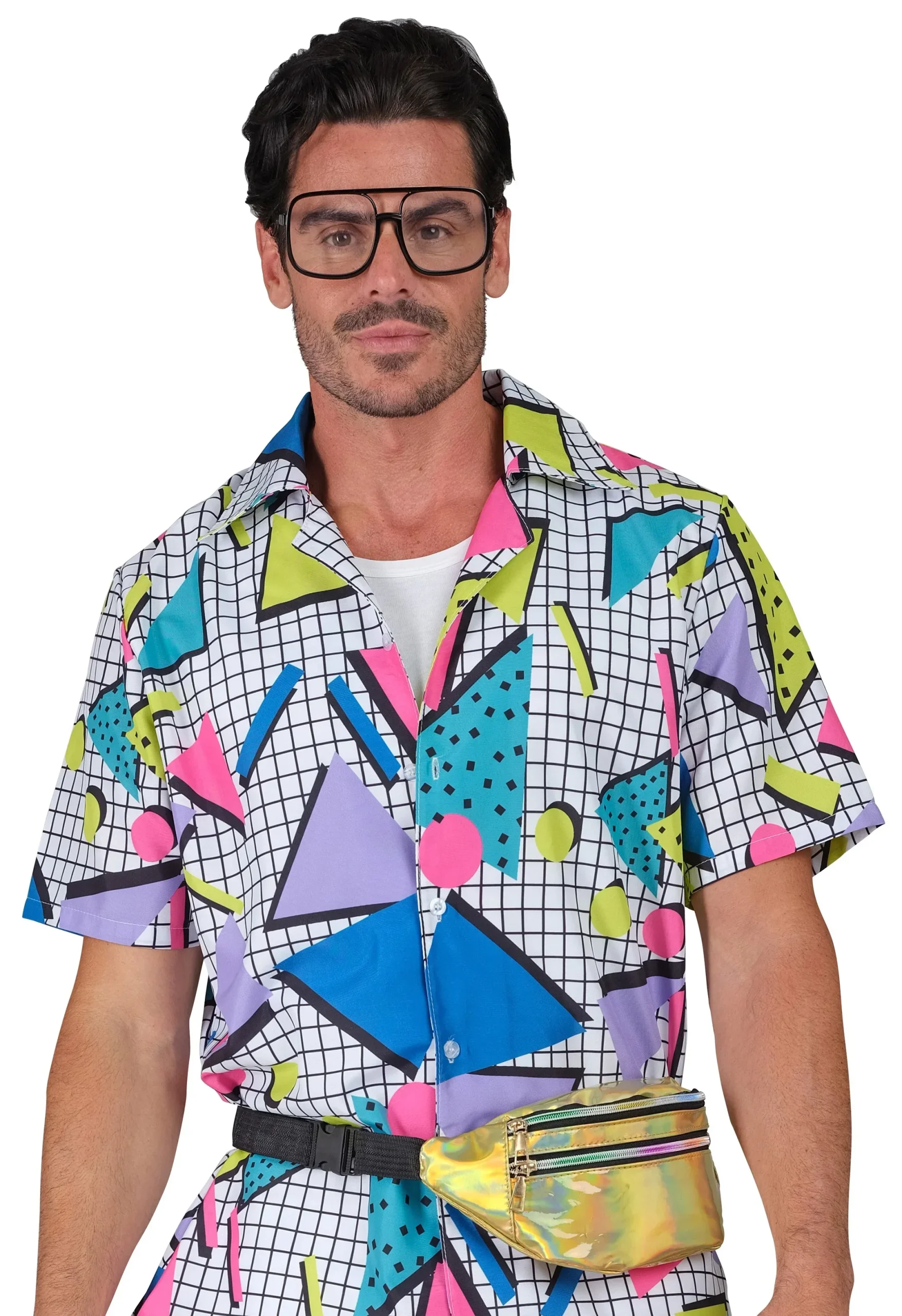 Marsupio Olografico Anni 80 Dorata - immagine 5