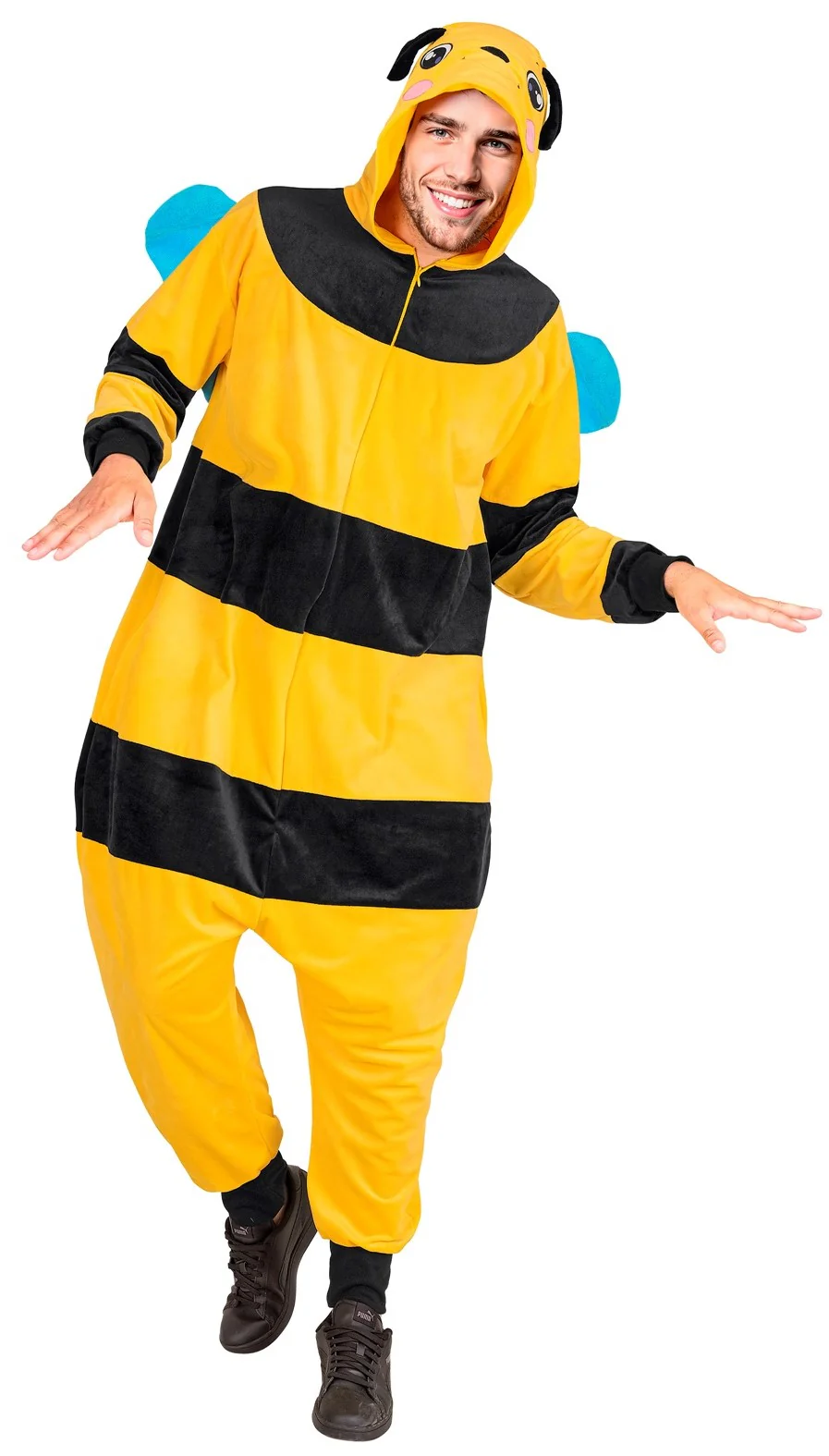 Disfraz de Abeja Pijama de Peluche para Adulto - immagine 3