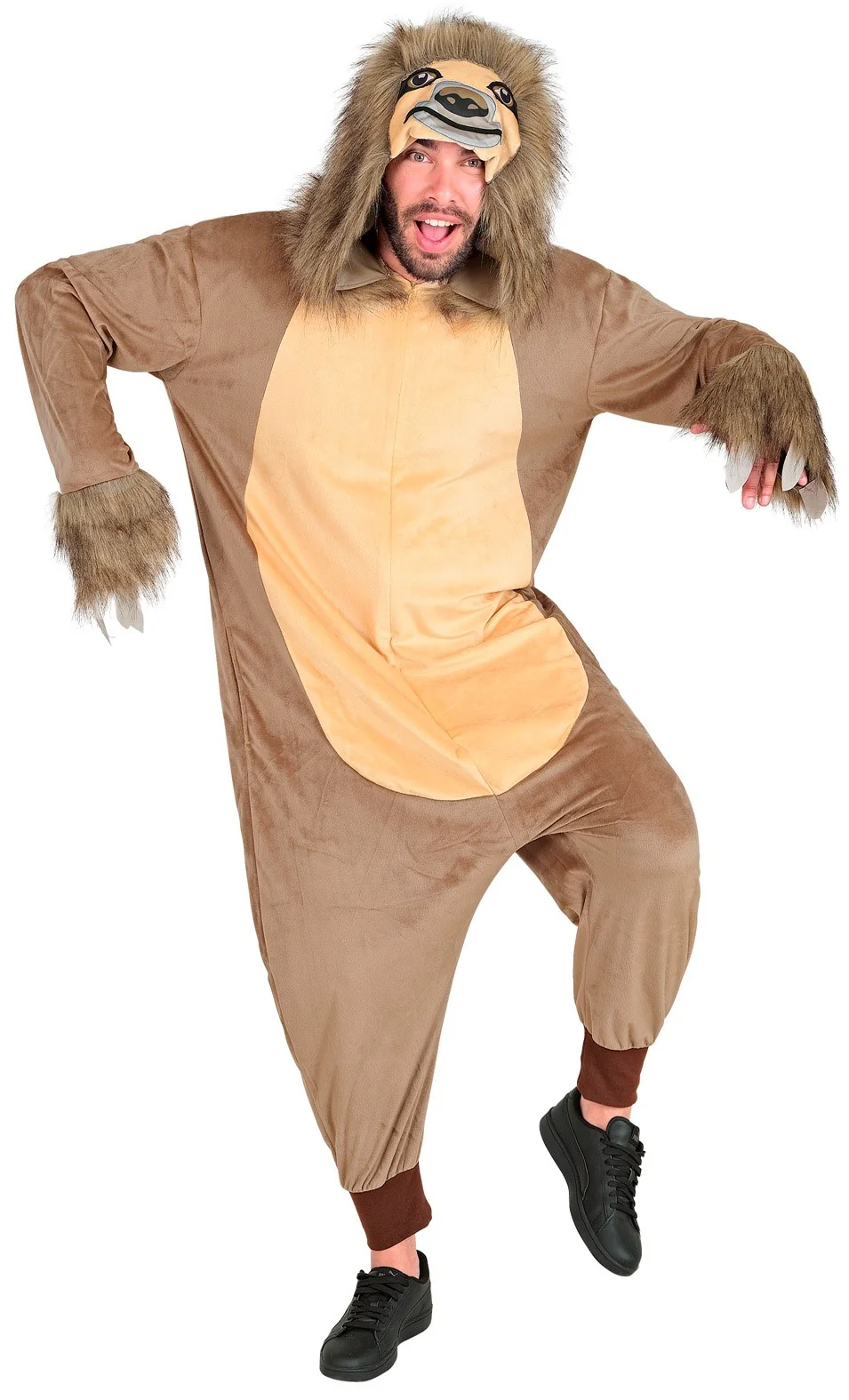 Disfraz de Perezoso Pijama de Peluche para Adulto - immagine 2