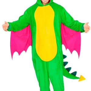 Disfraz de Dragón Colorido Pijama para Adulto