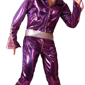 Costume Disco Anni 70 Fucsia per Uomo