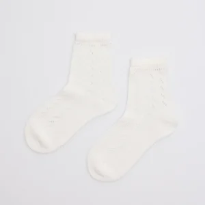 Calzini traforati per bambini avorio