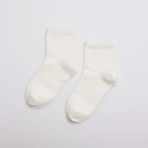 Calzini per bambini avorio con perle