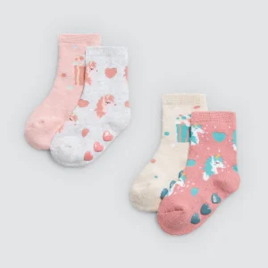 Confezione da 4 calzini termici antiscivolo per neonati