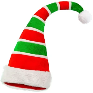 Cappello da Elfo Natalizio in Peluche Imbottito
