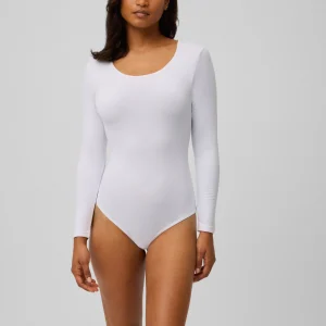 Body termico a maniche lunghe con interno in peluche bianco