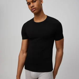 Maglietta termica nera a maniche corte