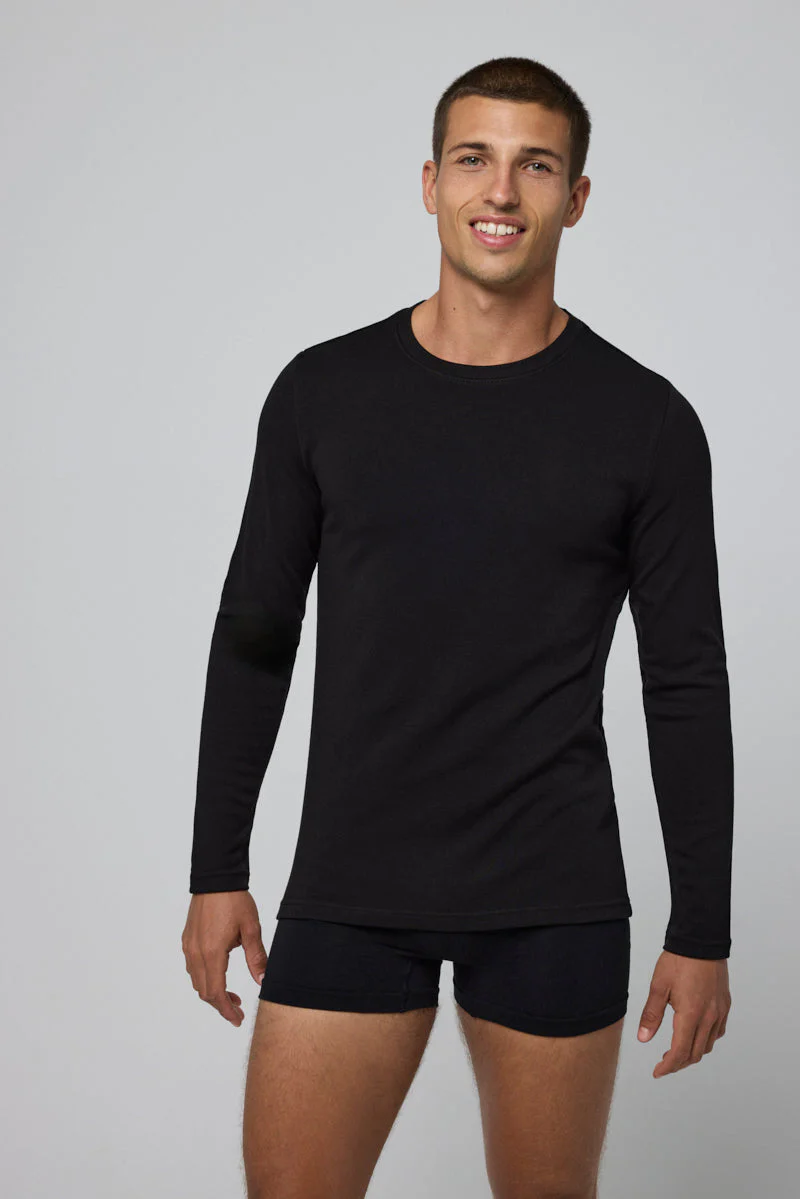 T-shirt termica nera con controllo della temperatura a maniche lunghe - immagine 7