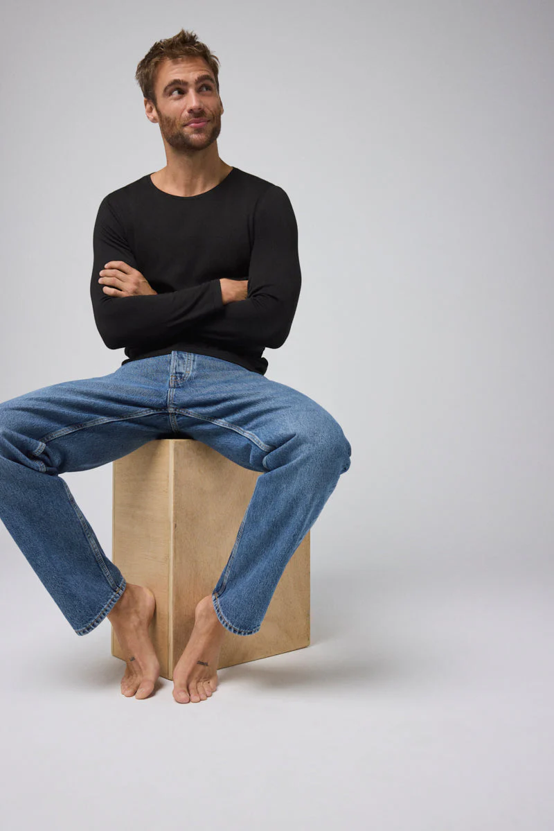 T-shirt termica nera con controllo della temperatura a maniche lunghe - immagine 2