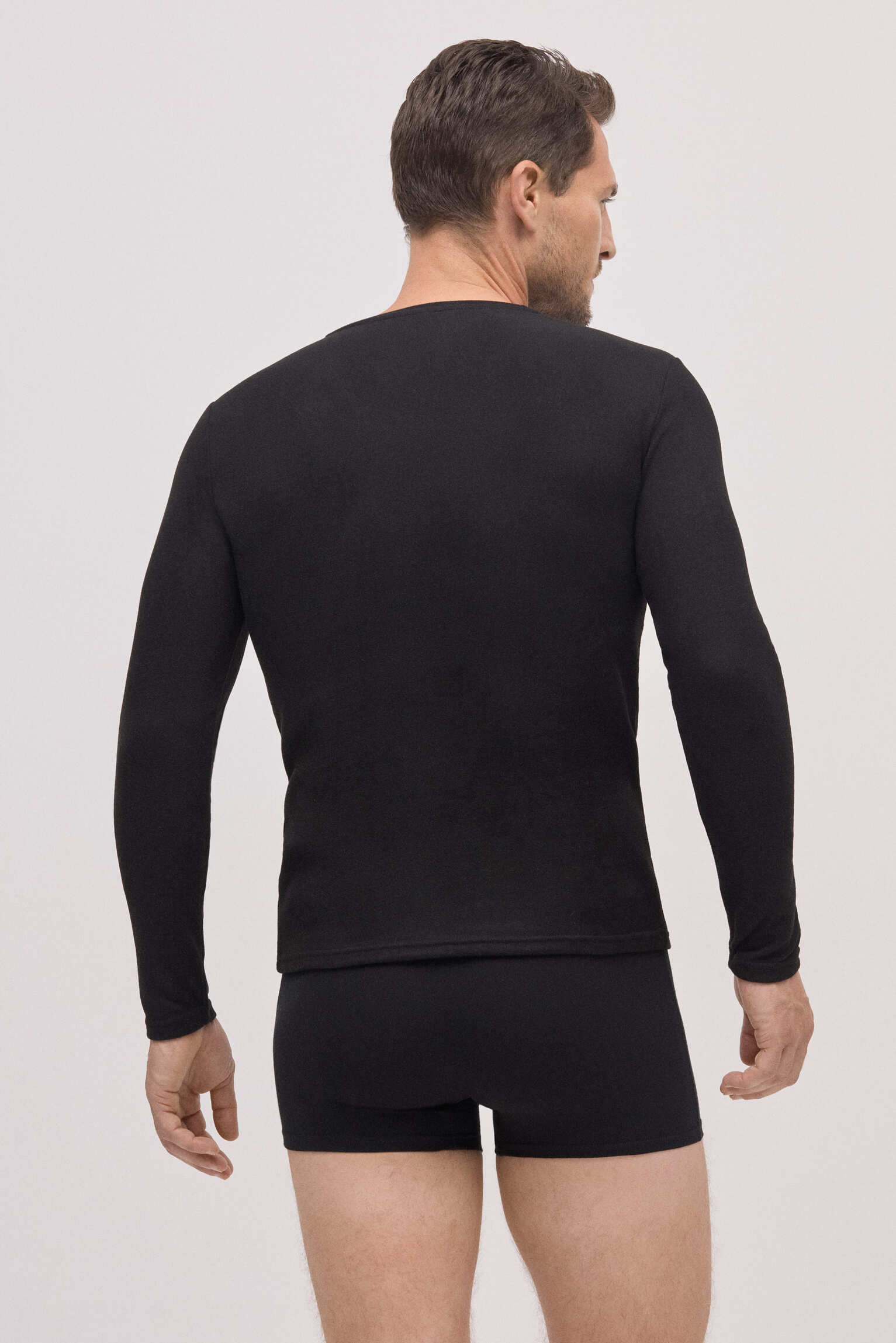 Maglietta termica nera extra calda da uomo - immagine 3