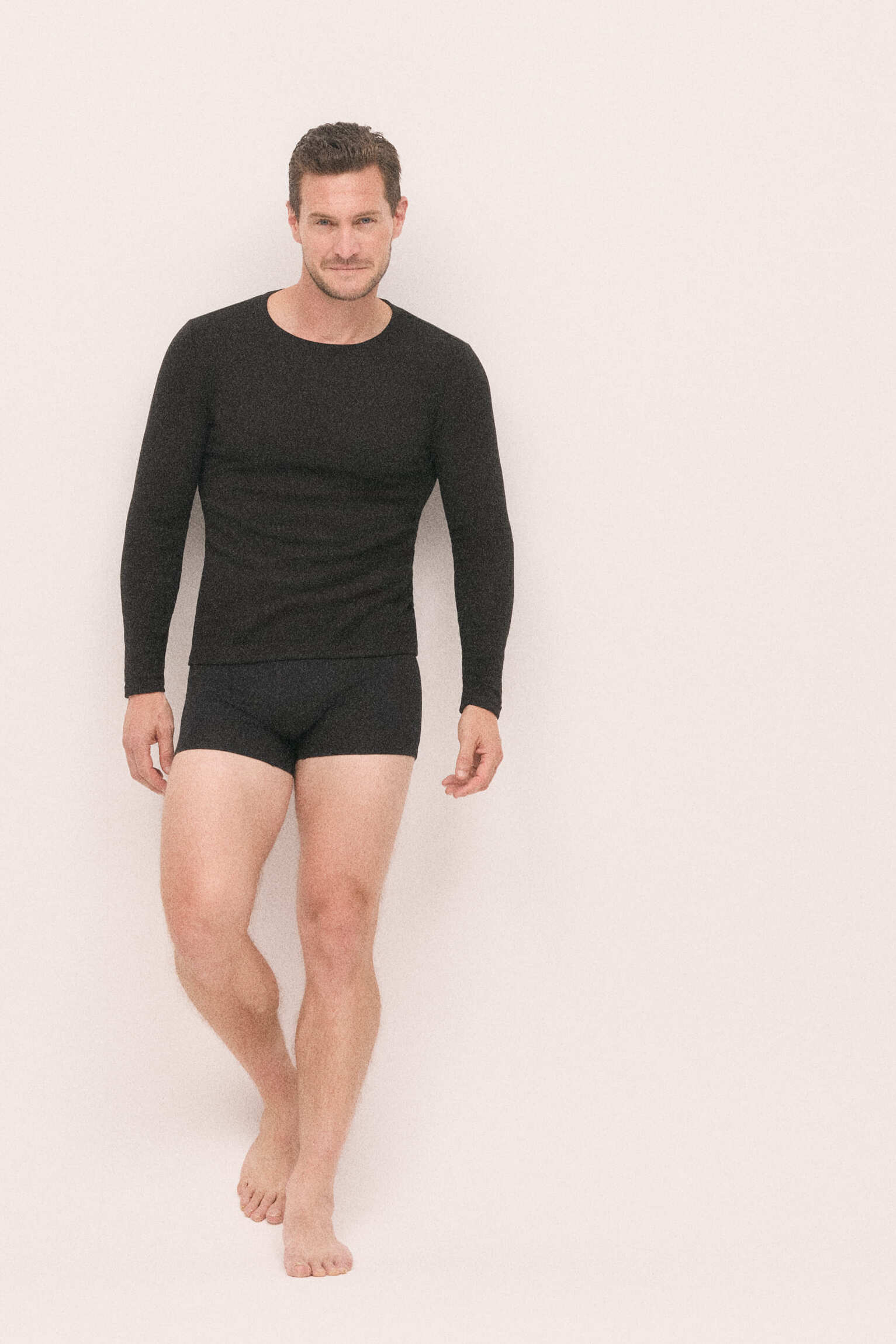 Maglietta termica nera extra calda da uomo - immagine 5