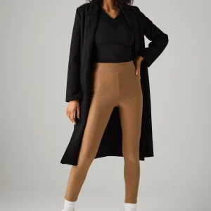 Leggings termici effetto pelle cammello