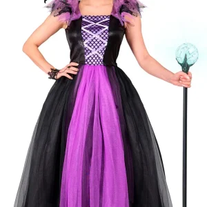 Costume da Strega Malefica con Gonna di Tulle per Donna